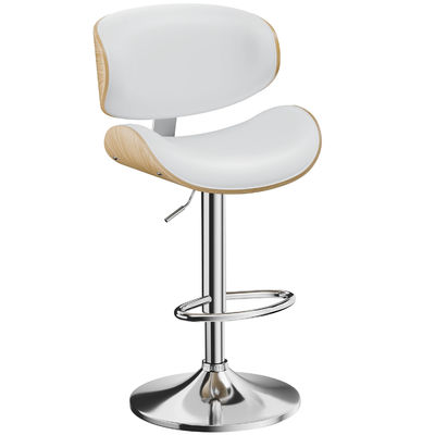Bar Room Restarant Furniture Adjustable Height Swivel Bar Stools with Back and Footrest