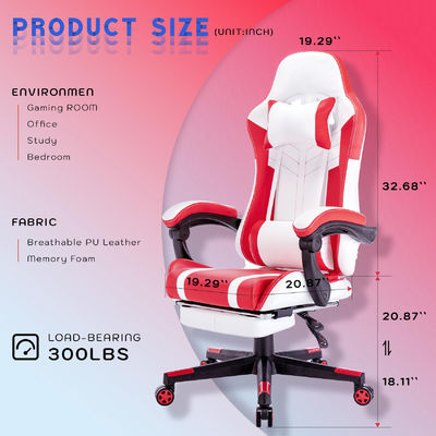 ALINUNU High Back Video Ergonomic Racing PC Gaming Chair with Footrest Customize OEM ODM
