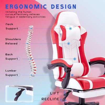 ALINUNU High Back Video Ergonomic Racing PC Gaming Chair with Footrest Customize OEM ODM