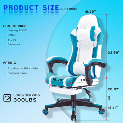 Customized Color ALINUNU High Back Video Ergonomic Racing PC Gaming Chair with Footrest