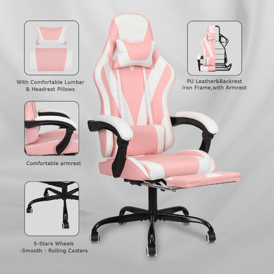 ALINUNU Metal Type metal High Back Video Ergonomic Racing PC Gaming Chair with Footrest