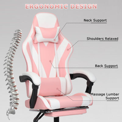 ALINUNU Metal Type metal High Back Video Ergonomic Racing PC Gaming Chair with Footrest