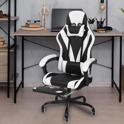 Synthetic Leather High Back Video Ergonomic Racing Gaming Chair with Footrest ALINUNU