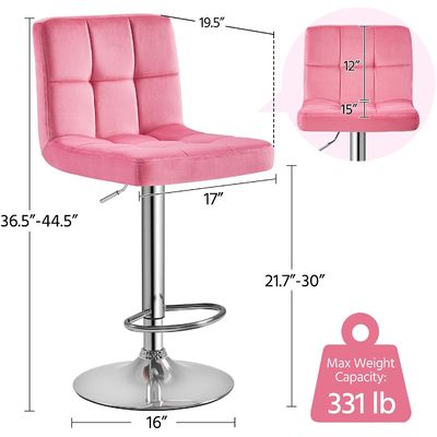 Adjustable Height and Swivel Function GENUINE LEATHER Bar Stools for Modern Interiors