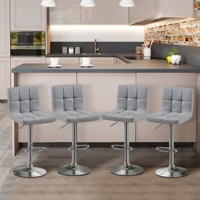Commercial Furniture Modern Bar Stools with Adjustable Height and Swivel Function