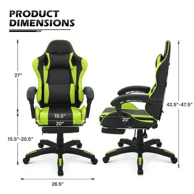 Affordable Home Office Furniture ALINUNU Ergonomic Gaming Chair 25&quot;D x 26.5&quot;W x 42.5&quot;H