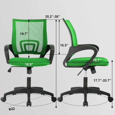 ALINUNU Navy Green Mesh Computer Chair The Ideal Choice for Executive and Home Office