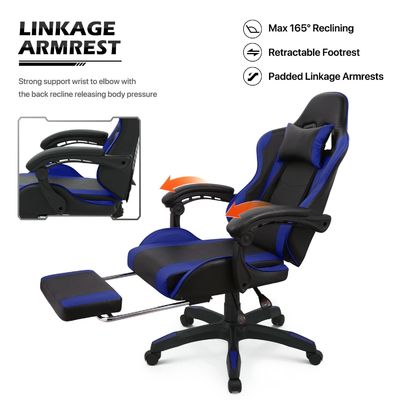 GENUINE LEATHER ALINUNU Ergonomic Computer Racing Video PC Custom Gaming Chair for Adults