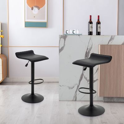 Customized Color ALINUNU Swivel Bar Stools PU Leather Airlift Bar Chair for Dining Room