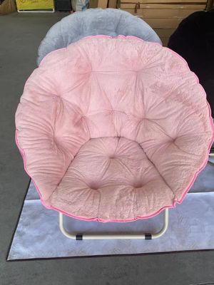 Folded Round Thickened Folding Recliner Living Room Moon Chair Modern Design Style