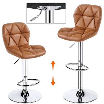 ALINUNU 's Modern PU Leather Swivel Tall Bar Stools for Bar Room Restarant Furniture
