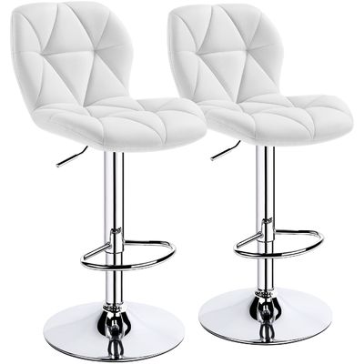 Modern Bar Furniture ALINUNU Counter Stool with Backrest and Adjustable Height