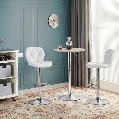 Modern Bar Furniture ALINUNU Counter Stool with Backrest and Adjustable Height