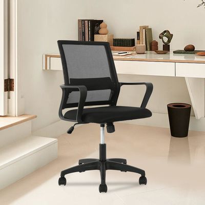 ALINUNU Ergonomic Mesh Computer Office Chair Swivel Modern Desk Chair with Iron Frame
