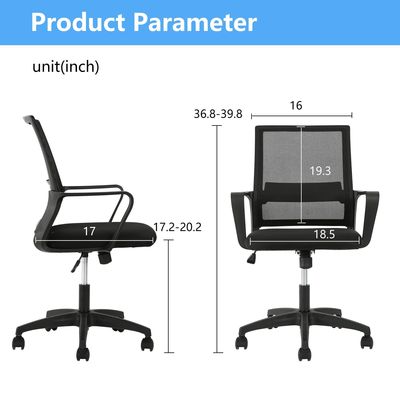 ALINUNU Ergonomic Mesh Computer Office Chair Swivel Modern Desk Chair with Iron Frame