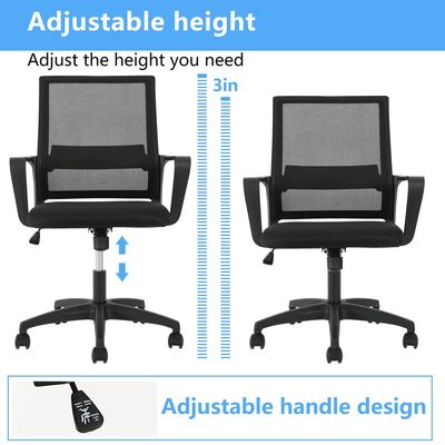 ALINUNU Ergonomic Mesh Computer Office Chair Swivel Modern Desk Chair with Iron Frame