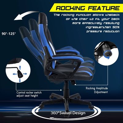 Home Office Furniture ALINUNU Direct Ergonomic Racing Gaming Chair with Lumbar Support