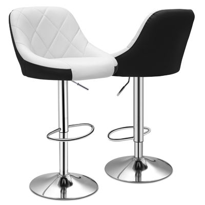 Commercial Furniture ALINUNU Adjustable Counter Height Swivel Barstools for Modern Dining