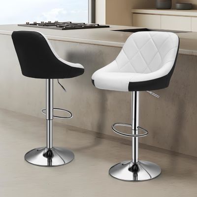 Commercial Furniture ALINUNU Adjustable Counter Height Swivel Barstools for Modern Dining