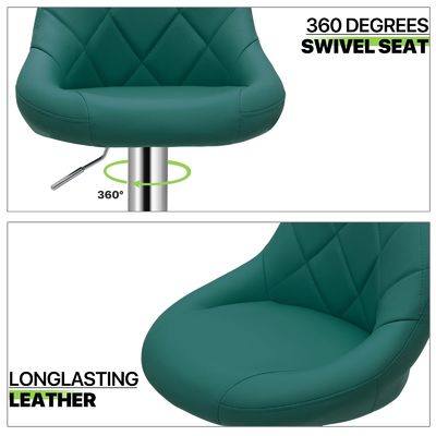 Modern Dining Bar Stool High Chair with Adjustable Counter Height Swivel from ALINUNU