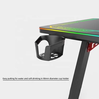 Commercial Furniture Computer Table with RGB Lighting System and Adjustable Design