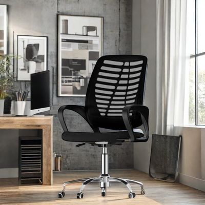 Modern Swivel Mesh Office Chair with Adjustable Height and Armrests Customized Color