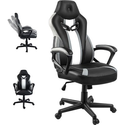 Modern Ergonomic Racing Style Swivel Gaming Chair with Adjustable Lumbar Support