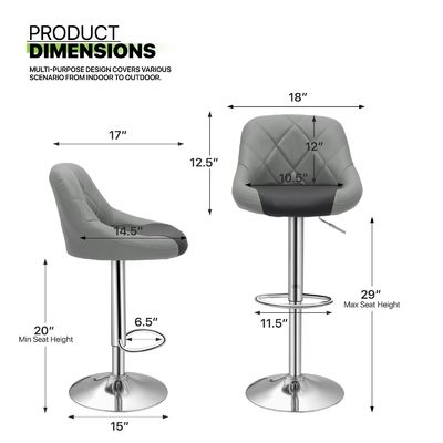 Customized Color High Back Chair for Kitchen Restaurant ALINUNU High Stool Bar Chair