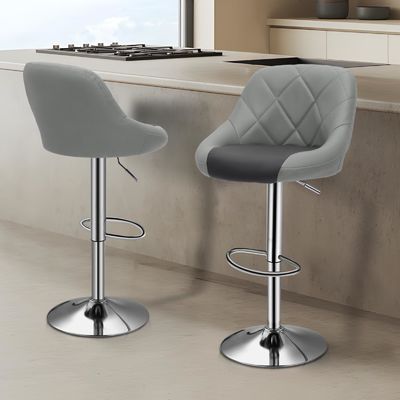 Customized Color High Back Chair for Kitchen Restaurant ALINUNU High Stool Bar Chair