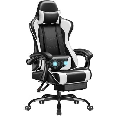 Custom Racing Razer Gaming Chair with Lumbar Support and Synthetic Leather Material