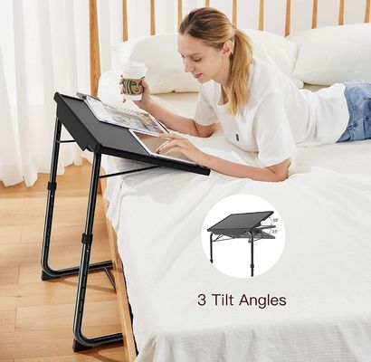 Adjustable Folding Tv Tray Table for Livingroom Home Furniture 6 Heights and 3 Tilt Angles