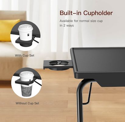 Adjustable Folding Tv Tray Table for Livingroom Home Furniture 6 Heights and 3 Tilt Angles