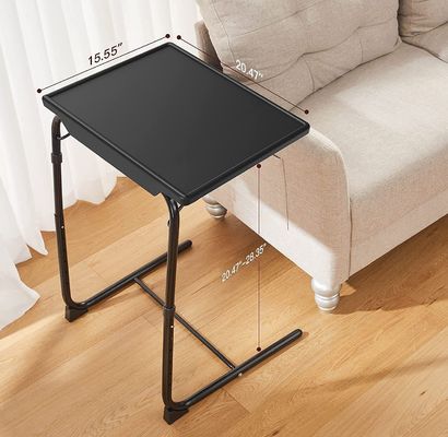 Adjustable Folding Tv Tray Table for Livingroom Home Furniture 6 Heights and 3 Tilt Angles