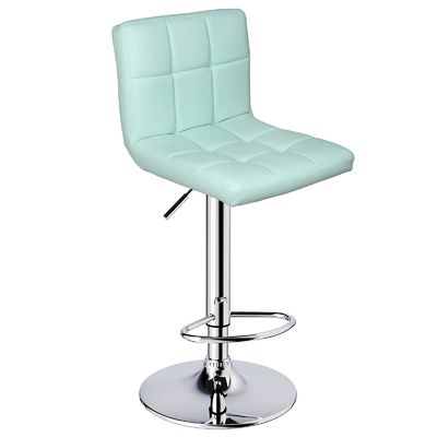 Bar Furniture Adjustable Swivel Bar Stool with Back Seat Material Type Faux Leather