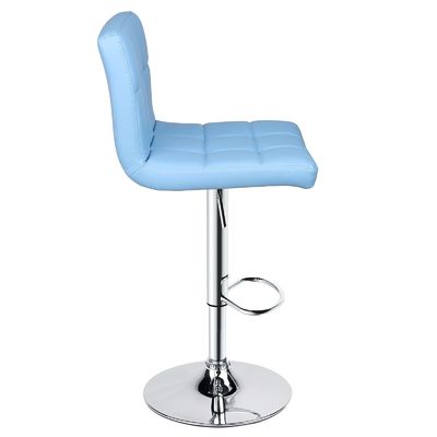 ALINUNU Modern PU Leather Adjustable Swivel Bar Stool with Back in Customized Color