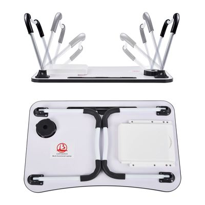Portable Foldable Laptop Bed Table Desk Tray with Cup Holder 15.7&quot;D x 23.6&quot;W x 11&quot;H