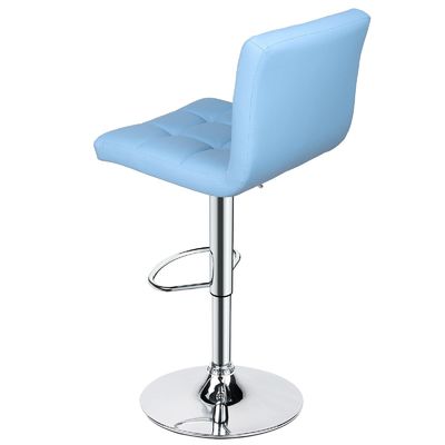 ALINUNU Modern PU Leather Adjustable Swivel Bar Stool with Back in Customized Color