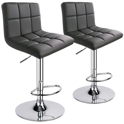Adjustable Swivel Bar Stool with Back ALINUNU Modern Design Style Commercial Furniture
