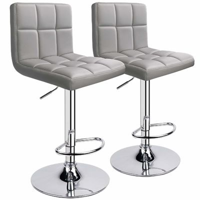 Modern Design Home Bar Stool with Back and Adjustable Swivel in Customized Color