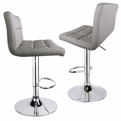 Modern Design Home Bar Stool with Back and Adjustable Swivel in Customized Color