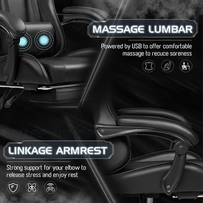 Style Swivel Chair with Lumbar Support or Gaming Room ALINUNU Custom Racing Razer