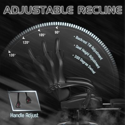 Style Swivel Chair with Lumbar Support or Gaming Room ALINUNU Custom Racing Razer