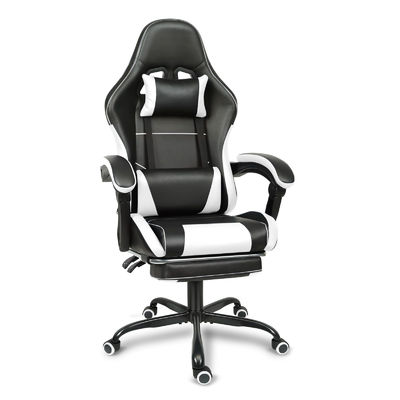 Ergonomic Design Adjustable Height Gaming Chair with Lumbar Support and Footrest