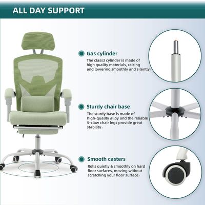 27.56&quot;D x 18.5&quot;W x 47.8&quot;H Back Mesh Rolling Swivel Chair for Office Ergonomics