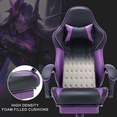 Computer Game Room Foldable Gaming Chair with Ergonomic Design and Revolving Massage