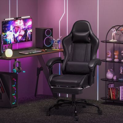 Customized Color Ergonomic High Back Computer Massage Gaming Chair with Footrest