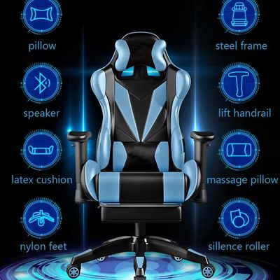 Swivel Chair ALINUNU Pu Leather Gaming Chair with 360 Swivel/ Height Adjust/Recliner
