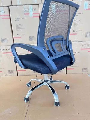 Mesh Silver Base Modern Ergonomic Revolving Office Chair for Improved Work Efficiency