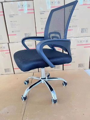 Mesh Silver Base Modern Ergonomic Revolving Office Chair for Improved Work Efficiency