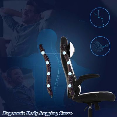 ALINUNU PC Gaming Chair Ergonomic Design with Flip-up Armrests Lumbar Support and Headrest